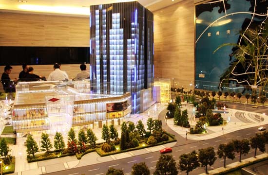 青岛大融城沙盘实景 青岛大融城沙盘实景